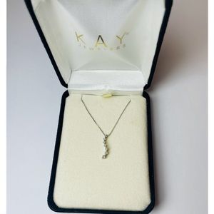 Kay Jewelers 10K White Gold Journey necklace